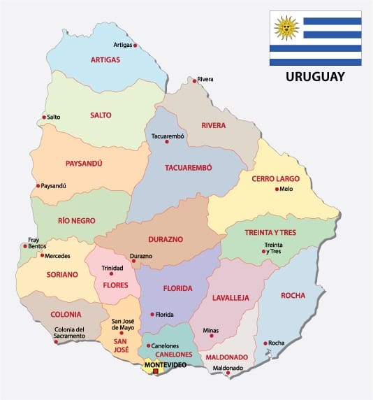 uruguai mapa uruguai mapa