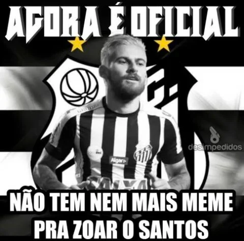 Agora o Santos cai pra segunda divisão