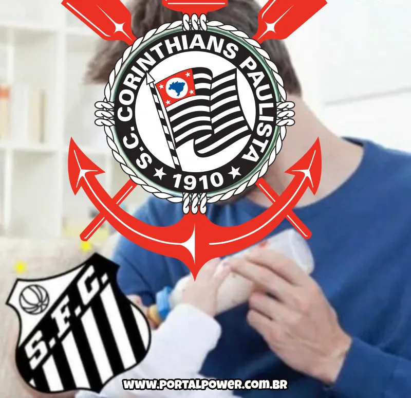 Corinthians amamentando seu filhote Santos