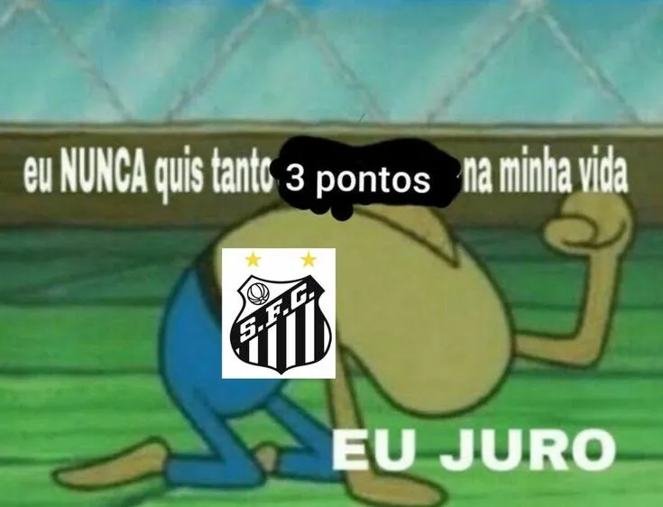Preciso de 3 pontos zuando o Santos
