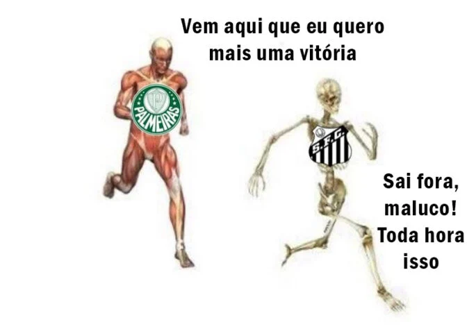 Sai fora palmeiras vem cá santos