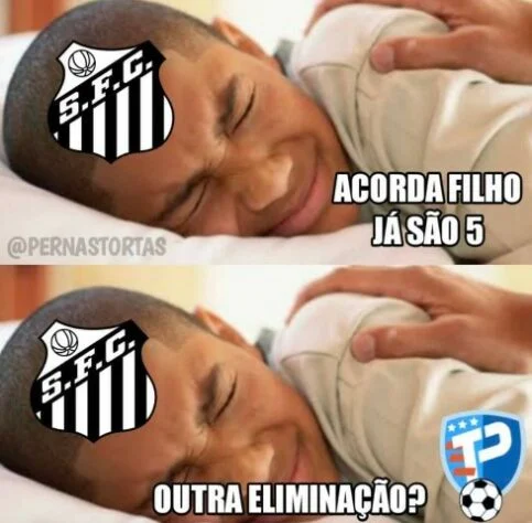 Santos novamente eliminado meme