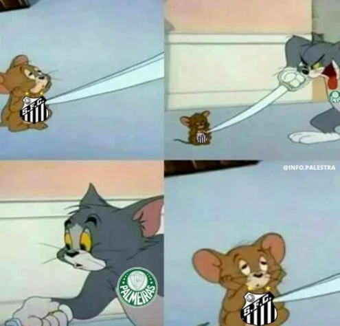 Tom e Jerry Palmeiras vs Santos