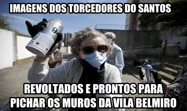 Torcedores do Santos revoltados