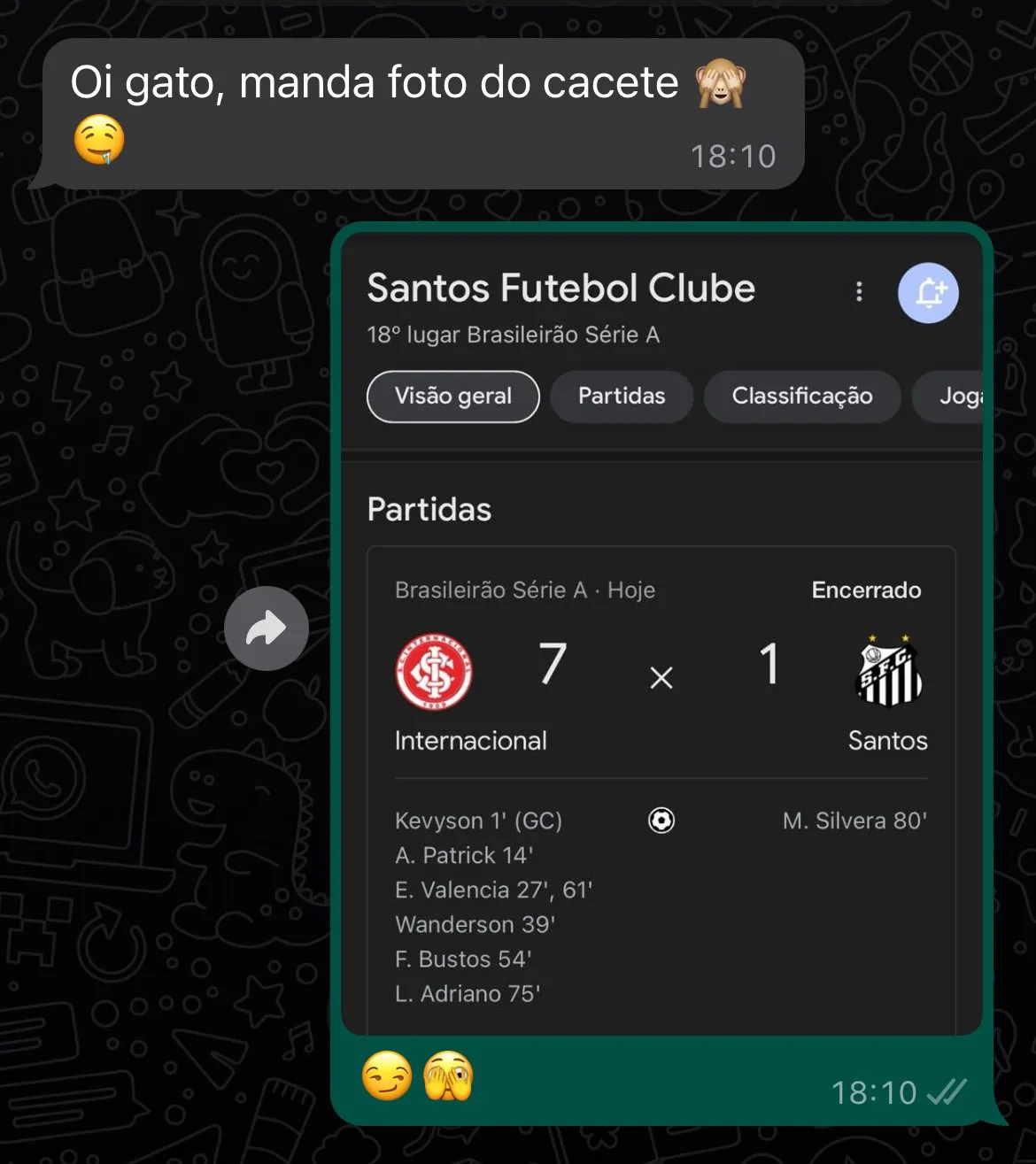 Mandando foto proibida no Whatsapp