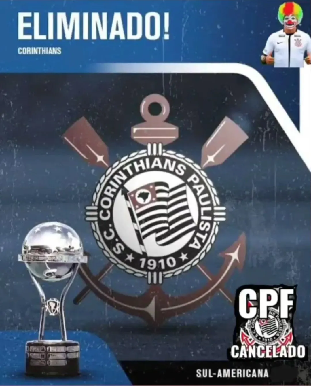 Timão meme eliminado