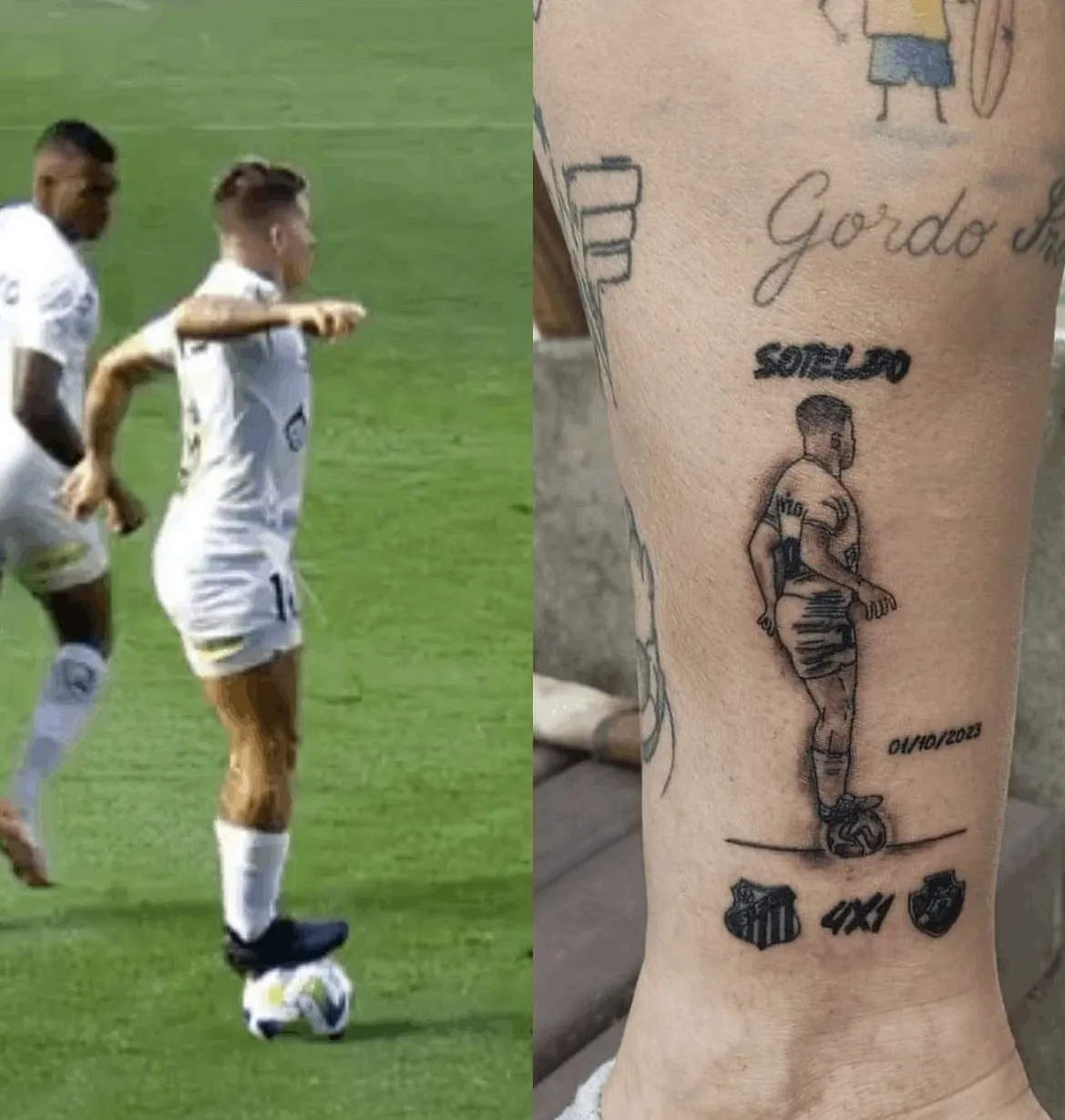 tatuou o Soteldo