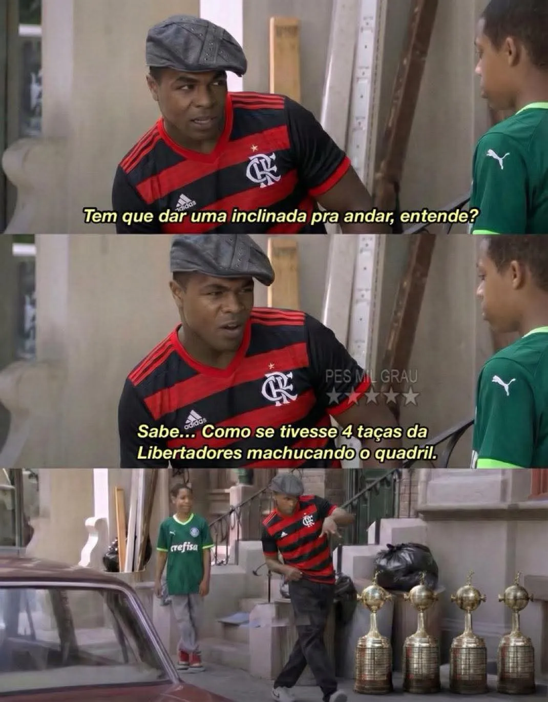 Flamenguista zoando o Palmeirense