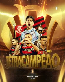 Flamengo Campeão Libertadores 2025 Wallpaper Papel de Parede 3 Wallpaper Papel de Parede Flamengo Tetra Campeão Libertadores