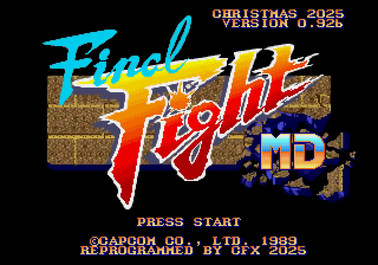 Final Fight MD – Christmas – Version b Final Fight MD – Christmas – Version b
