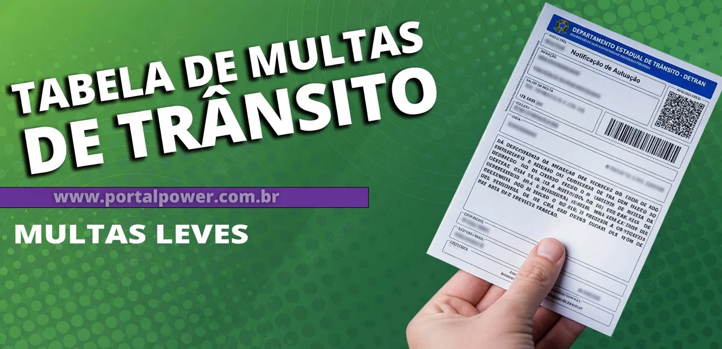 Tabela de Infrações de trânsito – Leve