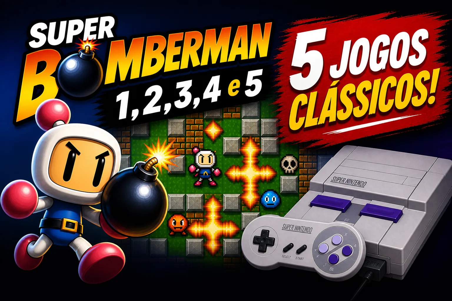 Super Bomberman Pack jogos