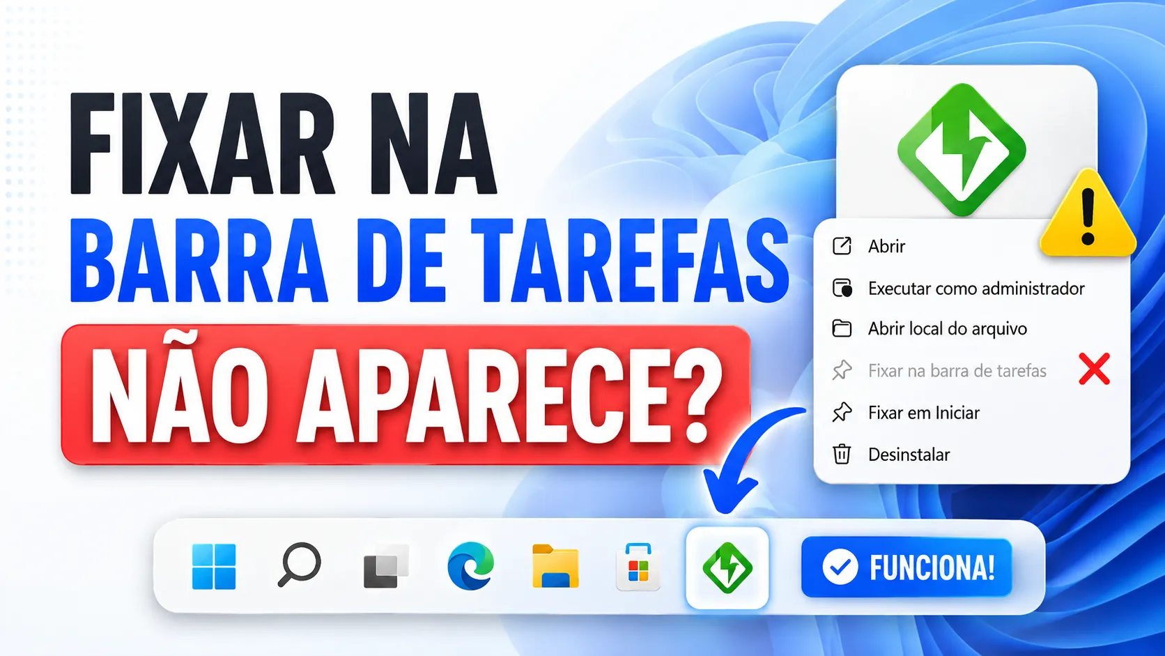 fixar barra de tarefas