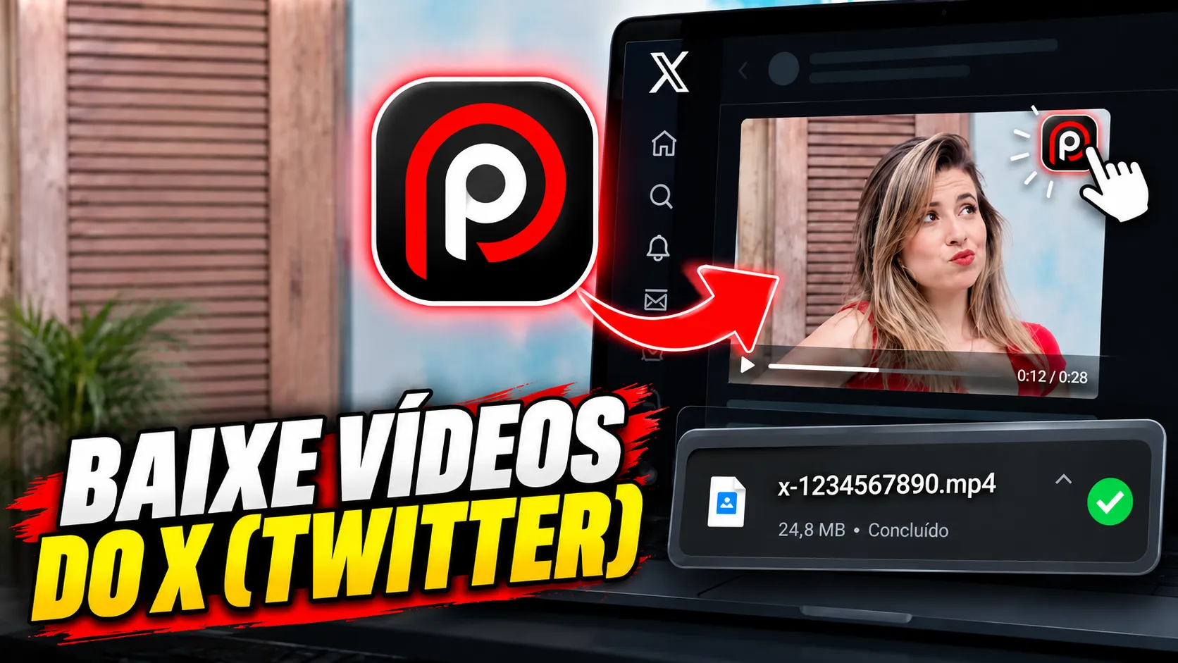 baixar videos do X extensão chrome- brave edge