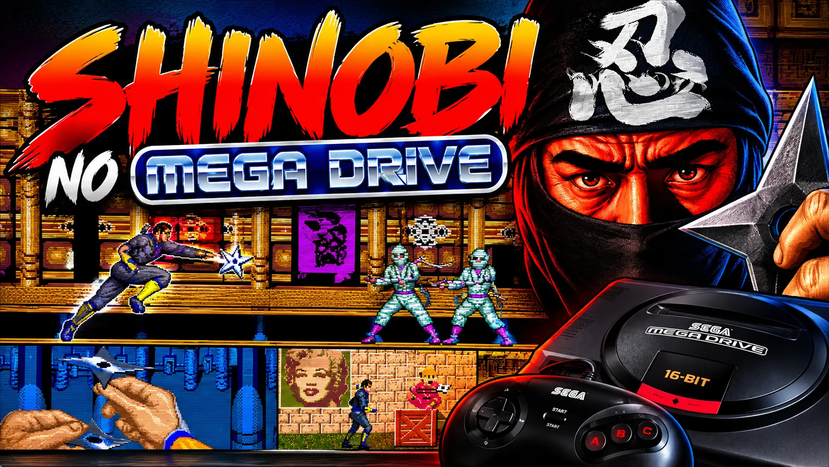 shinobi 16 bits mega drive