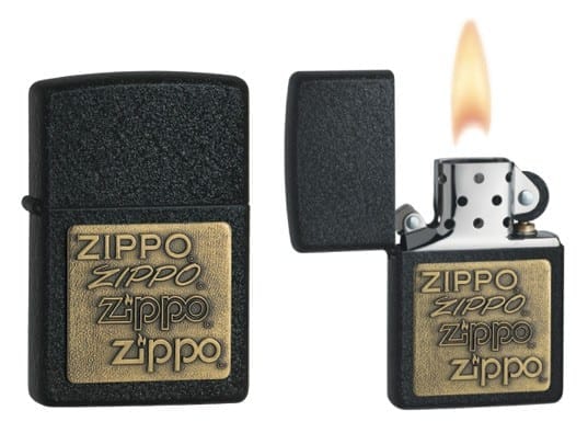Isqueiros Zippo - Onde comprar, preços e fotos 6 Zippo Brass Emblem com acabamento metálico